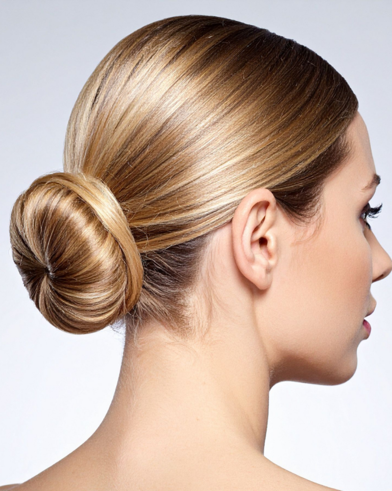 sleek bun – sileä ja elegantti nutturakampaus kesään